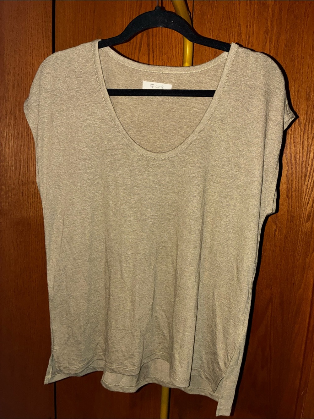 Madewell Light Beige Scoop Neck Tank
